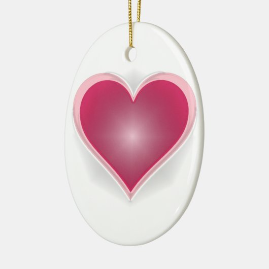 "Hou je hart gloeiend" Keramisch Ornament (Links)