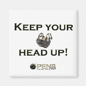 Hou je hoofd omhoog! magneet (Voorkant)