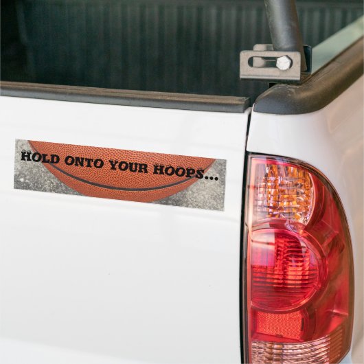 Hou je HOOPS Basketbal Bumpersticker vast (Op Truck)