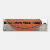 Hou je HOOPS Basketbal Bumpersticker vast (Voorkant)