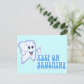 Hou je in de borstel. briefkaart (Staand voorkant)