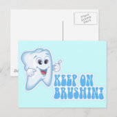 Hou je in de borstel. briefkaart (Voorkant / Achterkant)