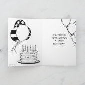 Hou je je mond, Man? Birthday Kaart (Binnen)