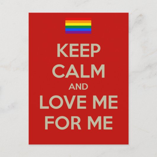 hou je kalm briefkaart (Voorkant)