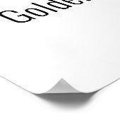 Hou je kalm en hou van Golden Retriever puppy pupp Poster (Hoek)