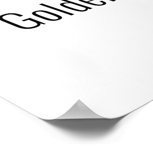 Hou je kalm en hou van Golden Retriever puppy pupp Poster (Hoek)