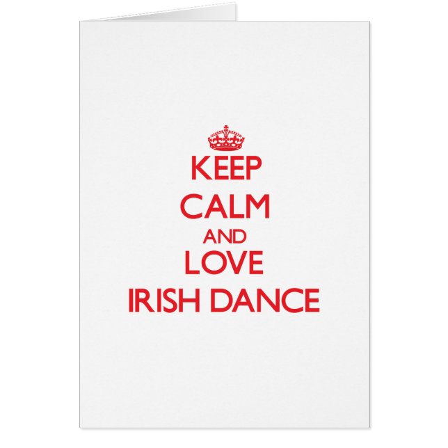Hou je kalm en hou van Irish Dance (Voorkant)