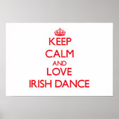 Hou je kalm en hou van Irish Dance Poster (Voorkant)