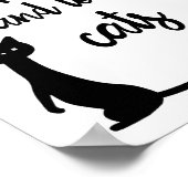 Hou je kalm en hou van katten.. citeer wandkunst poster (Hoek)