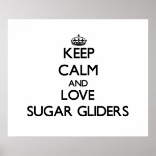 Hou je kalm en hou van suikerriet poster