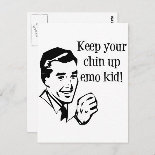 Hou je kin omhoog met Emo Kind! Briefkaart (Voorkant / Achterkant)