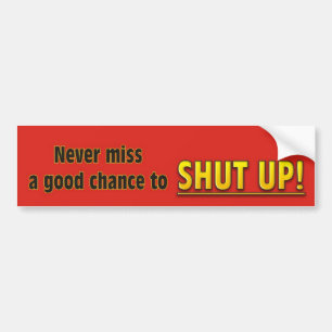 Hou je kop! bumpersticker