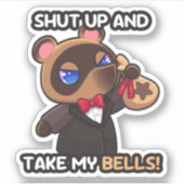 Hou je kop en doe mijn toeters dicht! -Sticker Sticker (Voorkant)