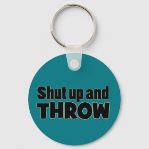 Hou je kop en gooi de Discus Javelin Sleutelhanger