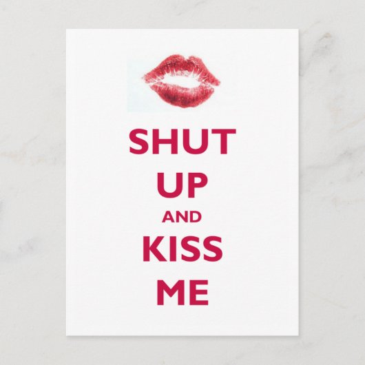 Hou je kop en kus me. briefkaart (Voorkant)