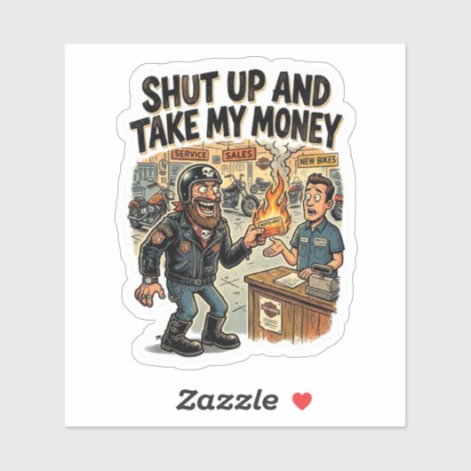 Hou Je Kop En Pak Mijn Geld Sticker (Vel)