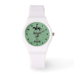 Hou je kop en Ride. Paardenpaard Horloge