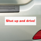 Hou je kop en stuur. bumpersticker (Op auto)