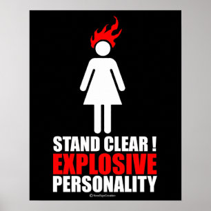 Hou je kop! explosieve persoonlijkheid poster