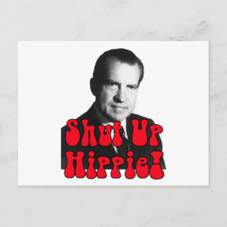Hou je kop Hippie — Richard Nixon Briefkaart