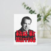 Hou je kop Hippie — Richard Nixon Briefkaart (Staand voorkant)