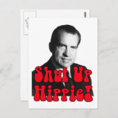 Hou je kop Hippie — Richard Nixon Briefkaart (Voorkant / Achterkant)