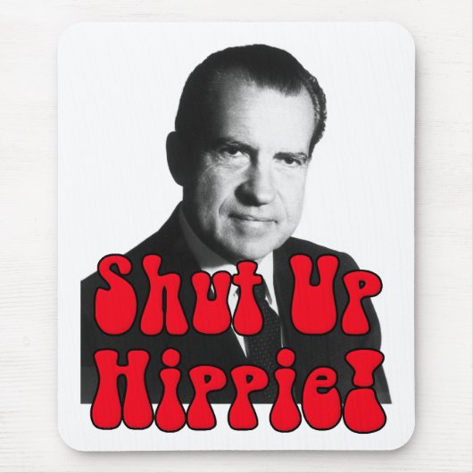 Hou je kop Hippie — Richard Nixon Muismat (Voorkant)