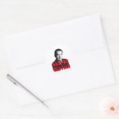 Hou je kop Hippie — Richard Nixon Ronde Sticker (Envelop)