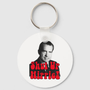 Hou je kop Hippie — Richard Nixon Sleutelhanger