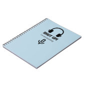 Hou je kop! Ik ben een podcasting notebook Notitieboek (Linkerzijde)