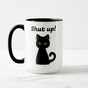 Hou je kop! Kantoor Coffee voor Insult Black Cat Mok