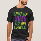 Hou je kop, Lever je bent Mardi Gras Party 2022 T-shirt (Voorkant)