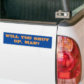 Hou je kop, man. Bumpersticker (Op Truck)