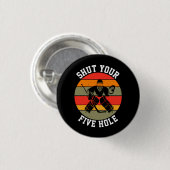 Hou je kop met je vijfhol-Hockey Goalie Ronde Button 3,2 Cm (Voorkant /achterkant)