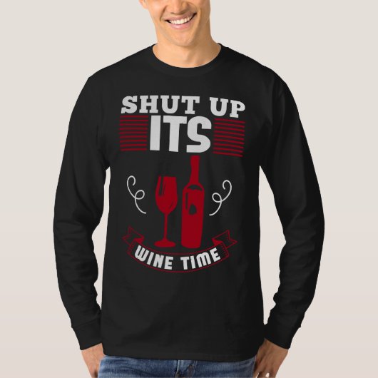 Hou je kop met je wijn t-shirt (Voorkant)