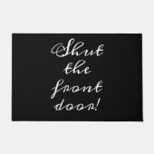 Hou je kop met zwart script, grappig schattig deurmat (Voorkant)