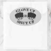 Hou je kop of hou je kop ovale sticker (Tas)