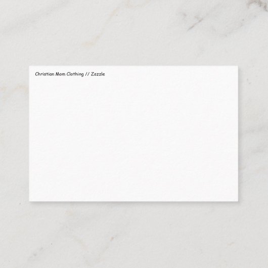 Hou je kop visitekaartje (Achterkant)