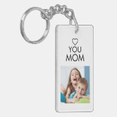 Hou je mam familie foto collage hart sleutelhanger (Voorkant Links)