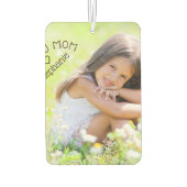 Hou je mam gepersonaliseerde foto hart vorm luchtverfrisser (Achterkant)