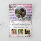 Hou je Mam gepersonaliseerde Foto's Moederdag Kaar Kaart (Binnen)