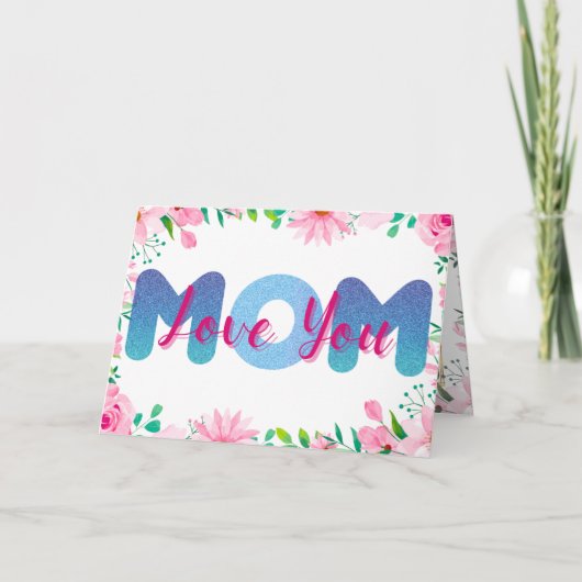 Hou je Mam gepersonaliseerde Foto's Moederdag Kaar Kaart (Voorkant)