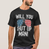 Hou je Man dicht! Joe Biden T-shirt (Voorkant)