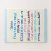 Hou je meer gelegenheid cadeau met woorden legpuzzel (Horizontaal)