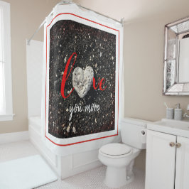 Hou je meer Hawaii Beach koraal hart foto vet Douchegordijn