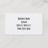 Hou je mieren aan! - Retro Houseechtgenote Visitekaartje (Achterkant)