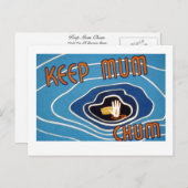 Hou je moeder Chum Briefkaart (Voorkant / Achterkant)