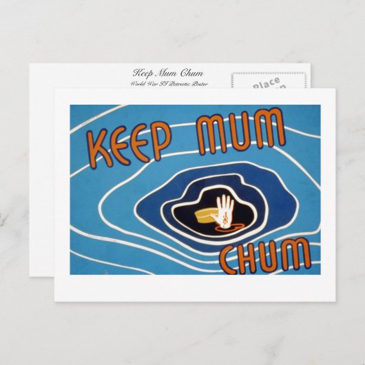 Hou je moeder Chum Briefkaart (Voorkant / Achterkant)