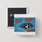 Hou je moeder Chum Vierkante Button 5,1 Cm (Voorkant /achterkant)