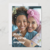 Hou je moeder Moederdag Fotokaart Kaart (Voorkant)